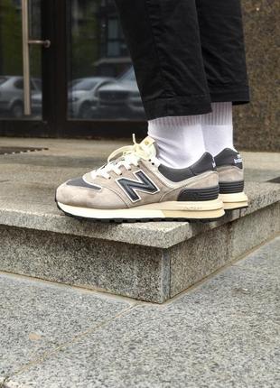 Демисезонные серые кроссовки new balance 574 сірі чоловічі кросівки new balance 574