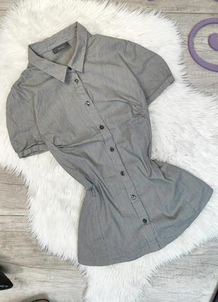 Женская летняя блуза c&a серая в полоску размер 46 м2 фото