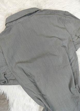 Женская летняя блуза c&a серая в полоску размер 46 м6 фото
