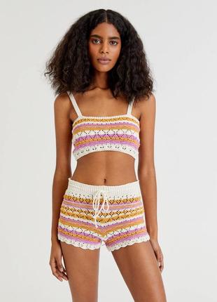 Новые шорты крочет pull &amp; bear