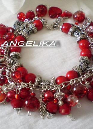 Шикарный браслет для дерзкой и стильной леди*огонь любви*