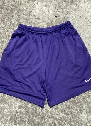 Винтажные шорты nike team dri fit оригинал л1 фото