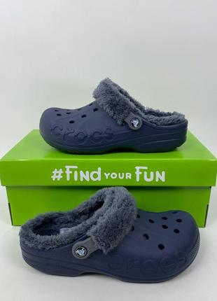 Снижка!! crocs lined clog; утепленные сабо crocs; кроксы утепленные