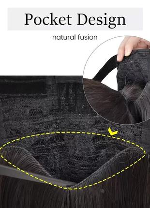 Длинный прямой хвостик 50 см