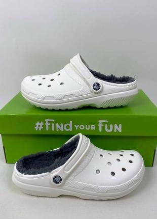 Снижка!! crocs lined clog; утепленные сабо crocs; кроксы утепленные