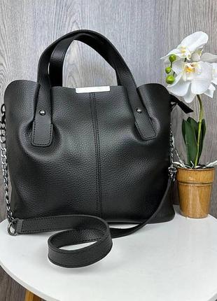 Женская сумка на плечо эко кожа люкс качество. модная сумочка для женщин классическая1 фото