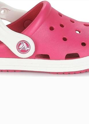 Крокси crocs kids bump it clogs pink oyster2 фото