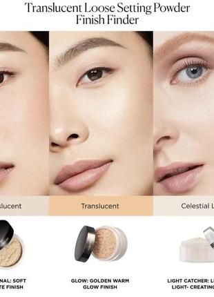 Світловідбиваюча пудра laura mercier translucent loose setting powder light catcher5 фото