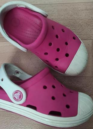 Крокси crocs kids bump it clogs pink oyster3 фото