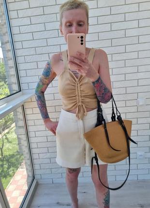 Идеальная летняя плетёная сумка zara