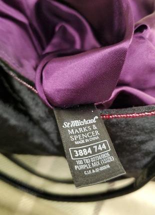 Новая сумка st michael marks &amp; spencer фиолетовая бархатная бархатная бархатная бордовая в пайетках и бисере винтажных стиль3 фото