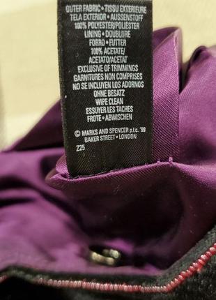 Новая сумка st michael marks &amp; spencer фиолетовая бархатная бархатная бархатная бордовая в пайетках и бисере винтажных стиль4 фото