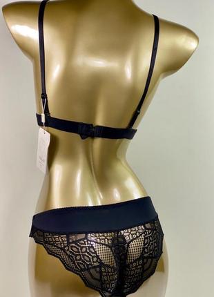 70в 75в чорний сексуальний ажурний жіночий мереживний комплект жіночої нижньої білизни...