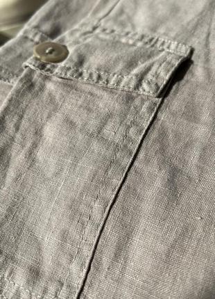 Бежевые широкие льняные брюки kookai французский бренд ( стиль cos, oska, rundholz )4 фото