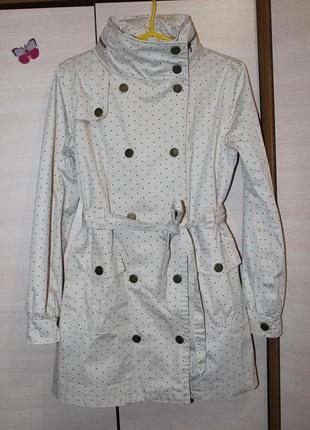 Супер плащ в горошок , тренч , пальто vila clothes