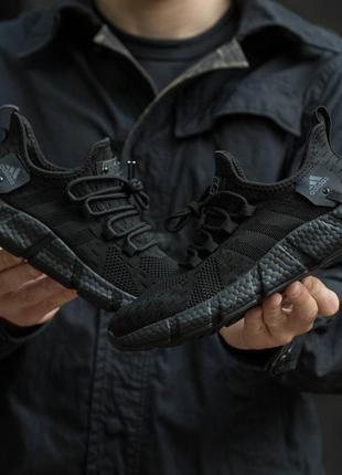 Кросівки adidas all black6 фото