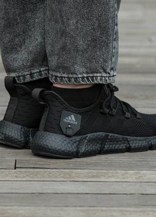 Кросівки adidas all black7 фото
