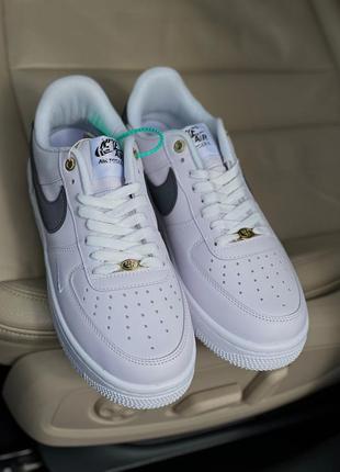 Кросівки nike air force 1 white reflective6 фото