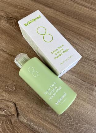 Ензимна пудра для вмивання із зеленим чаєм by wishtrend green tea & enzyme powder wash 110 г