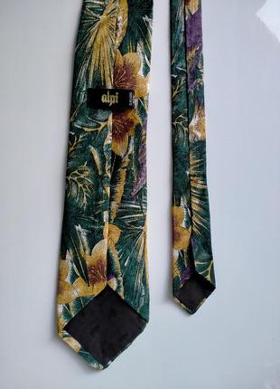 Шовкова краватка галстук alpi з папугами2 фото