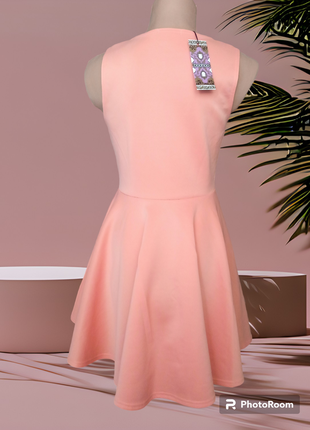 Сукня плаття літнє нарядне коктельне міні модна тренд ніжна пастель коротке нове недороге стильне силуетна по фігурі актуальна трикотажна однотонна3 фото