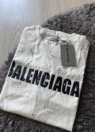 Рваная футболка в стиле balenciaga xs