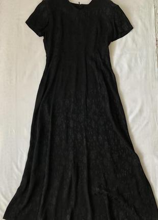 Идеальное черное платье laura ashley. винтаж. 38 s-m