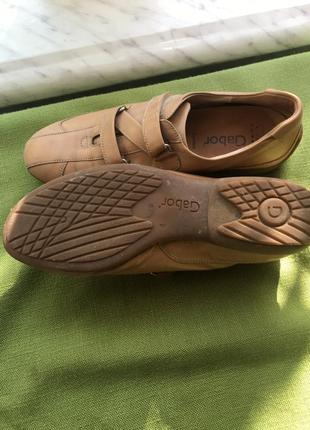 Фирменные кожаные туфли , кроссовки gabor р. 385 фото