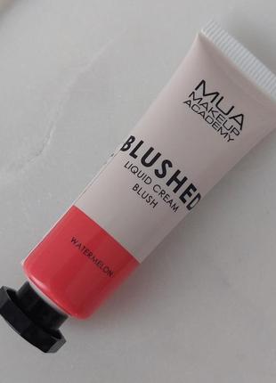 Рідкі кремові рум'яна mua makeup academy blushed liquid blusher1 фото