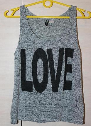 В'язана майка h&m love