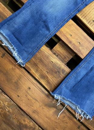 Женские джинсы (штаны, брюки) zara (зара срр идеал оригинал синие )8 фото