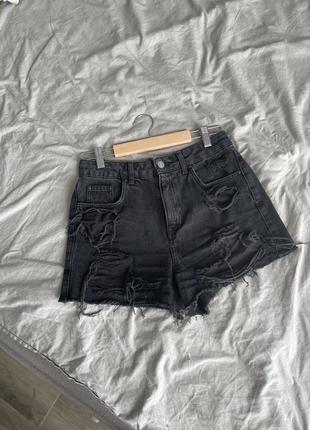 Джинсовые шорты очень красивые 36 zara topshop mom3 фото