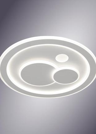 Керована світлодіодна люстра esllse з пультом і додатком для телефону boom 100w r-app-480x480х60-white/white-220-ip20