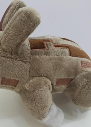 М'яка іграшка герой гри майнкрафт кролик (rabbit) 18 см1 фото