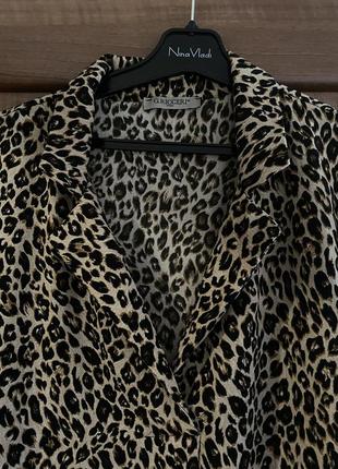 Леопардовое летнее платье2 фото