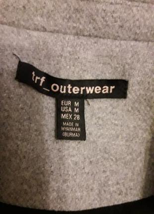 Демісезонне пальто trf outerwear (zara)3 фото