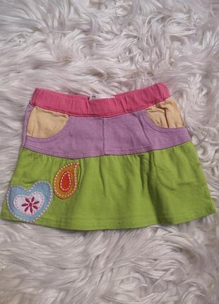 Трикотажная юбка где-то на 1-1,5 лет