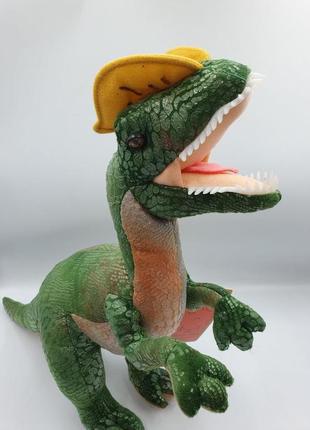 Мягкая игрушка динозавр диловозавр, герой трилогии "парк юрского периода" jurassic park. 45 см