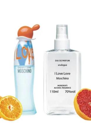 Женский парфюм moschino i love love (москино ай лав лав) 110ml