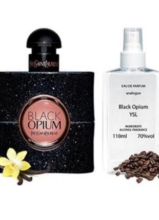 Жіноча туалетна вода yves saint laurent black opium (івсент лоран блек опіум) 110 ml1 фото