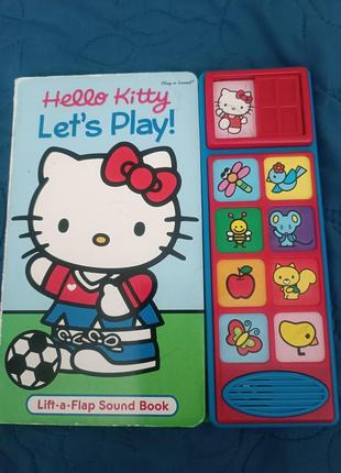 Книга hello kitty с окошками, со звуком англ. язык