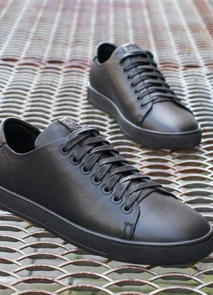 Черные мужские кеды, качественная обувь2 фото