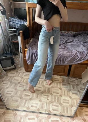 Джинси зара zara barrel wide leg  прямі4 фото