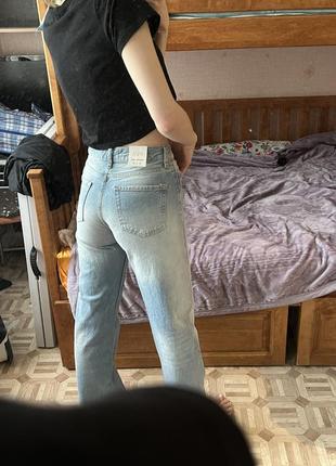 Джинси зара zara barrel wide leg  прямі3 фото