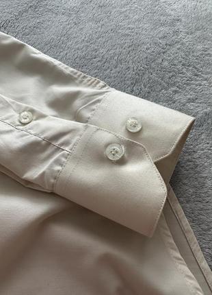 E'nriko брендова нова чоловіча кремова сорочка. з довгим рукавом класична5 фото