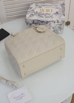 Шкіряна сумка в стилі dior lady5 фото