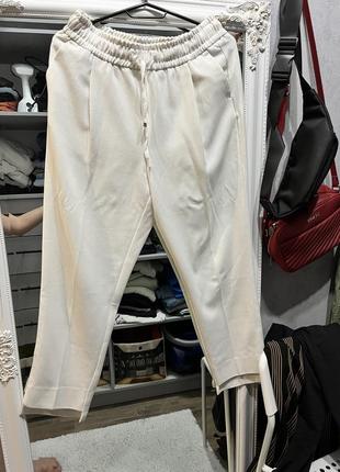 Белые летние брюки reserved5 фото