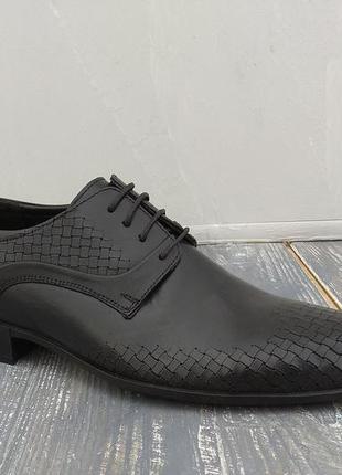 Турецьке взуття - туфлі чорні sherlock soon4 фото