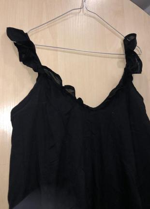 Платье миди house brand черная с крылышками7 фото
