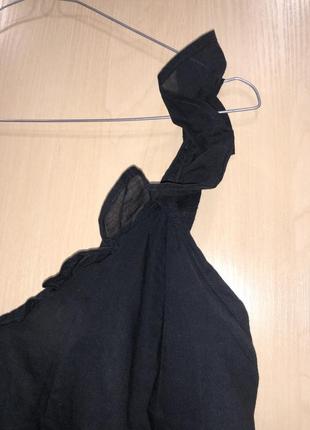 Платье миди house brand черная с крылышками9 фото
